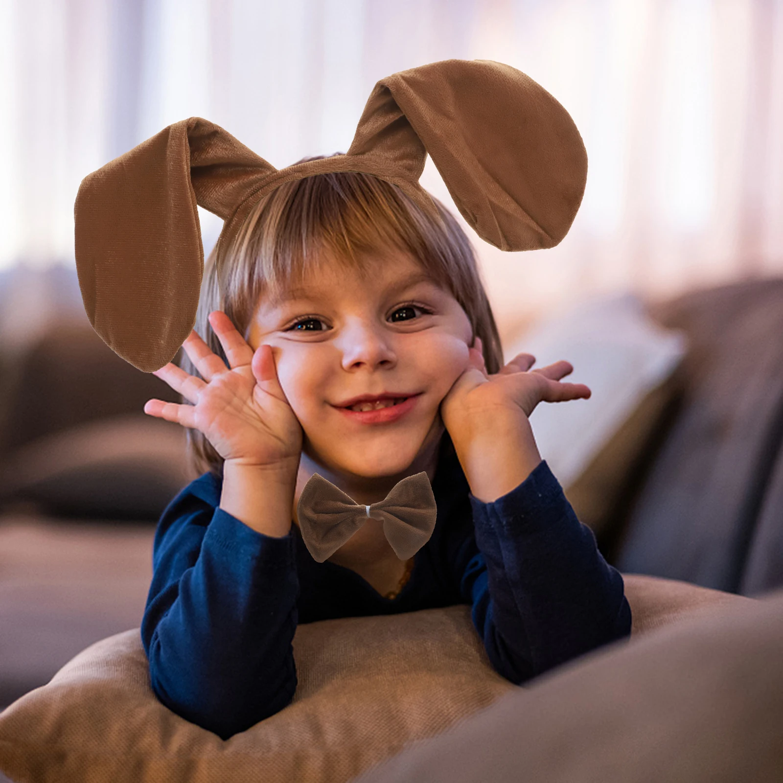 Halloween Animal Costume Props Dog Mouse Ear Headband Tail Bow Tie Fake Nose Gloves Tutu Skirt Kit Party Cosplay Props anime cosplay props animal cosplay costume