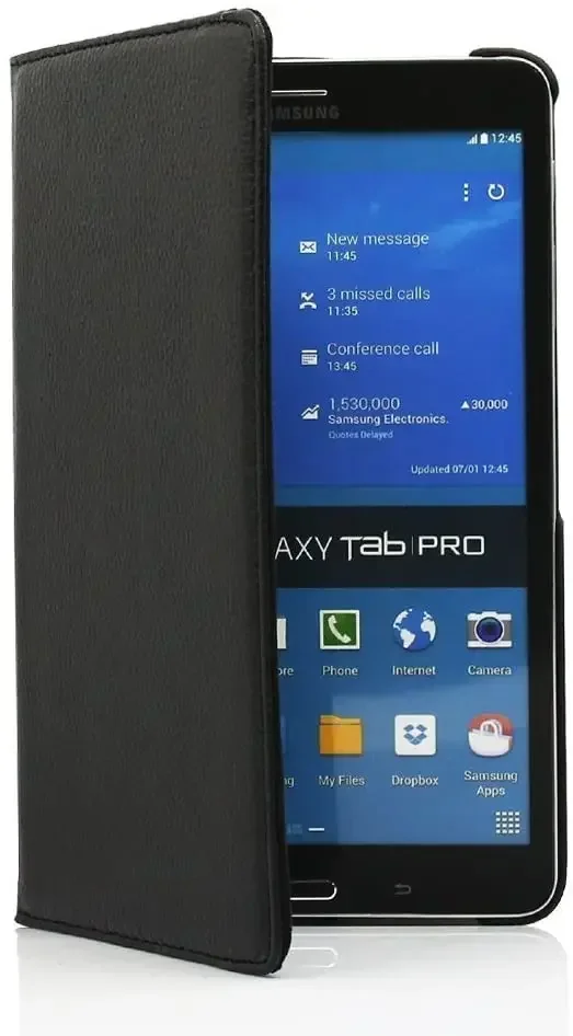 삼성 갤럭시 탭 프로 8.4 인치 T320 T321 태블릿 360 도 회전 스탠드 PU 가죽 커버 케이스 보호, 플립 스탠드 케이스