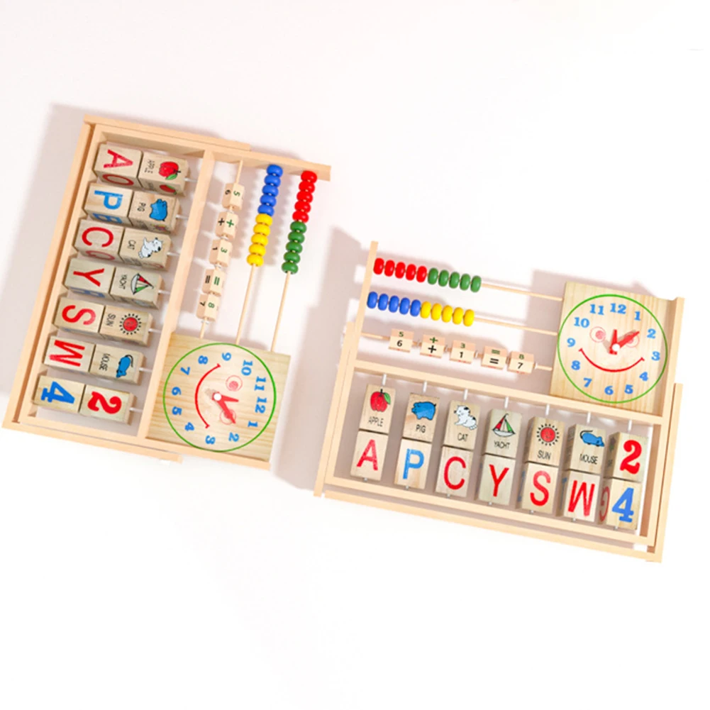 Wooden Math Toys For Kids Multi-functional Abacus Early Educational Toys Teaching Aids For Children Gift