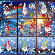 

Christmas Window Glass Electrostatic Sticker Santa Claus Decoration Sticker