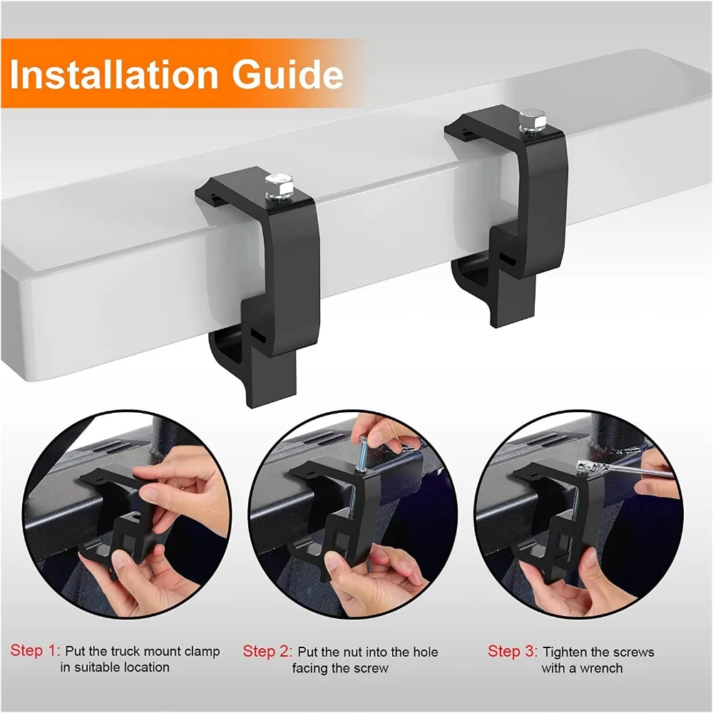 Truck Clamps for Truck Canopy Clamps, Truck Bed Clamps, Mounting Clamps for Chevy Silverado