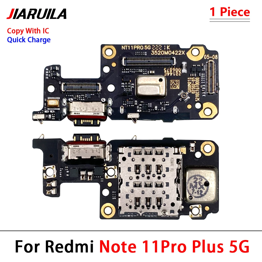 Connecteur Charge USB-C Xiaomi 11 Pro/Pro 5G - Jack Audio/Micro - Kit Réparation Inclus Redmi Note