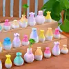 Mini Vase Multi-use Space-saving Handmade Bright-colored Resin Flower Miniature Vase Waterproof Portable Flower Vase For Garden 2