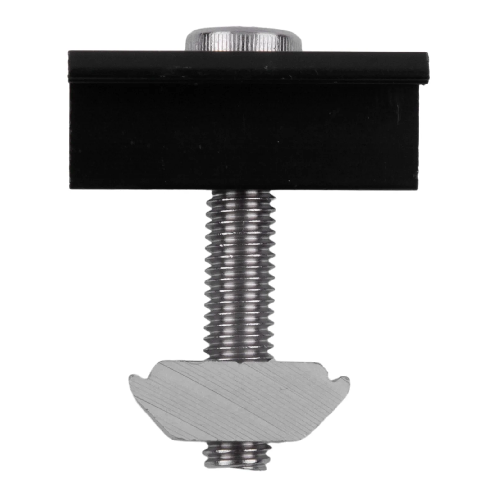 태양광 패널 브래킷 고정 PV 엔드 클램프 중간 클램프 장착, RV에 태양광 패널 설치용 블랙, 30mm, 35mm