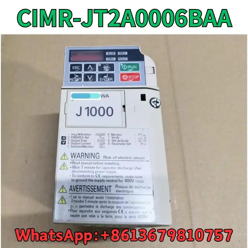 

Used Frequency converter CIMR-JT2A0006BAA test OK Fast Shipping