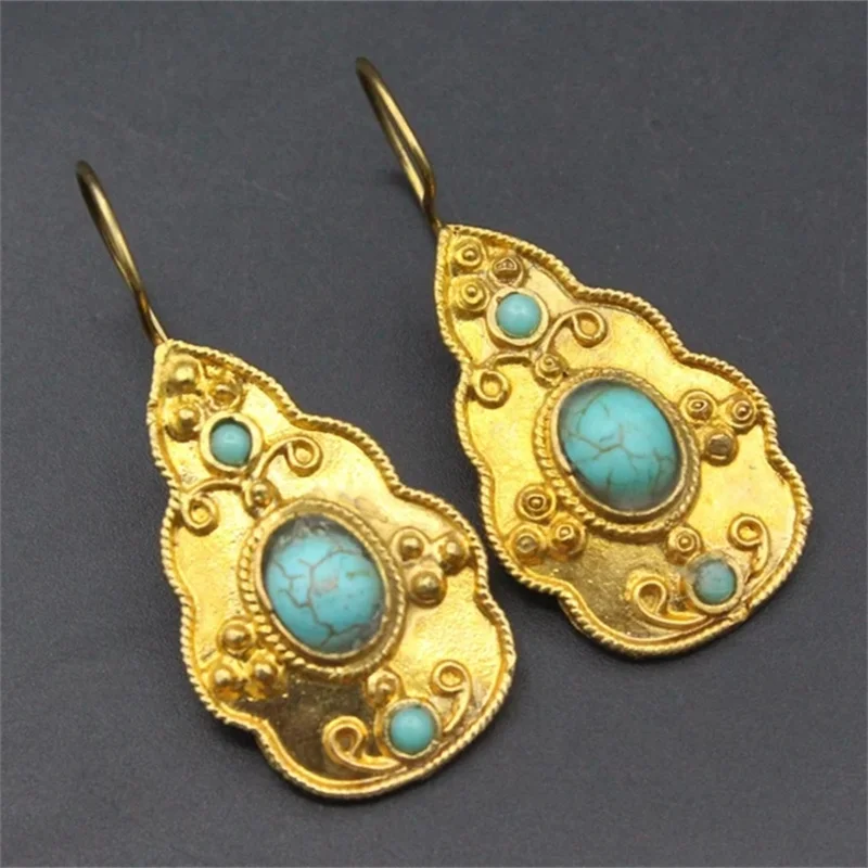 Boucles D'oreilles Libellule Kiara - Ormeau Naturel Vert Bleu