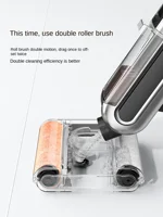 UWANT X100pro Double Roll Scrubbing Machine Sweep Suction Drag Integrated Household Wireless Intelligent Cordless Vacuum Cleaner 2