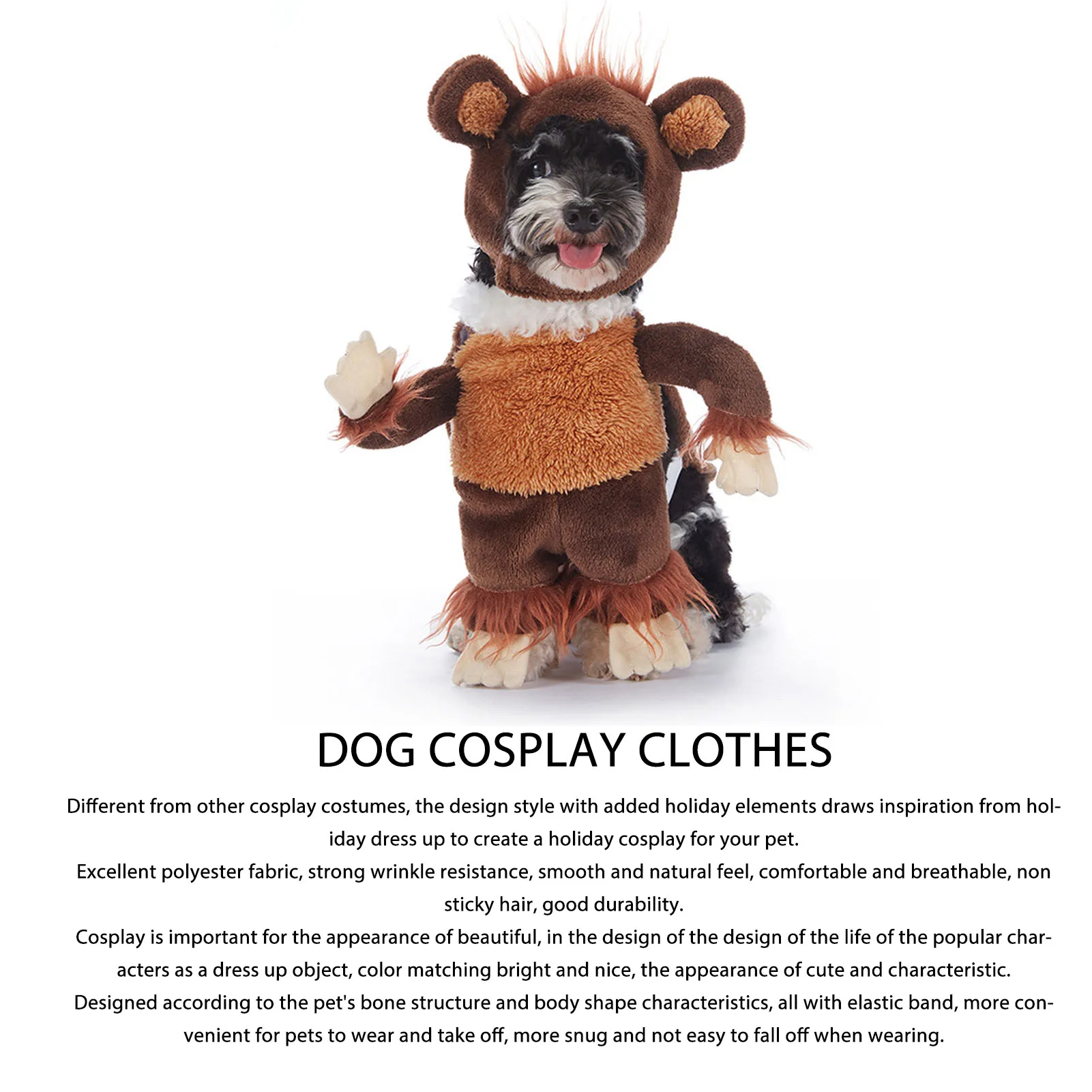 Cute Monkey Pet Costume 4