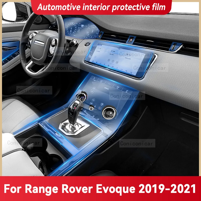 

For Range Rover Evoque 2019-2021 Car Interior Gearbox Panel Anti-Scratch Protective Transparent TPU Film Accessories Sticker