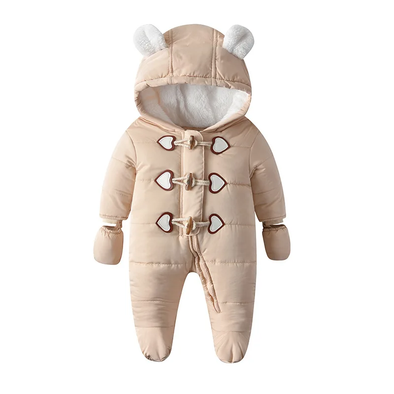 Boys Snow Infant Baby Girls Boys Winter Romper Coats Hooded Newborn Snowsuit Jumpsuit Down Coat Jackets Jumpsuit Bodysuit