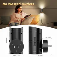 LED Night Light Plug in Modern Night Light US Plug into wall lamp Dusk to Dawn Sensor Adjustable Brightness Dimmable for Bedroom 1