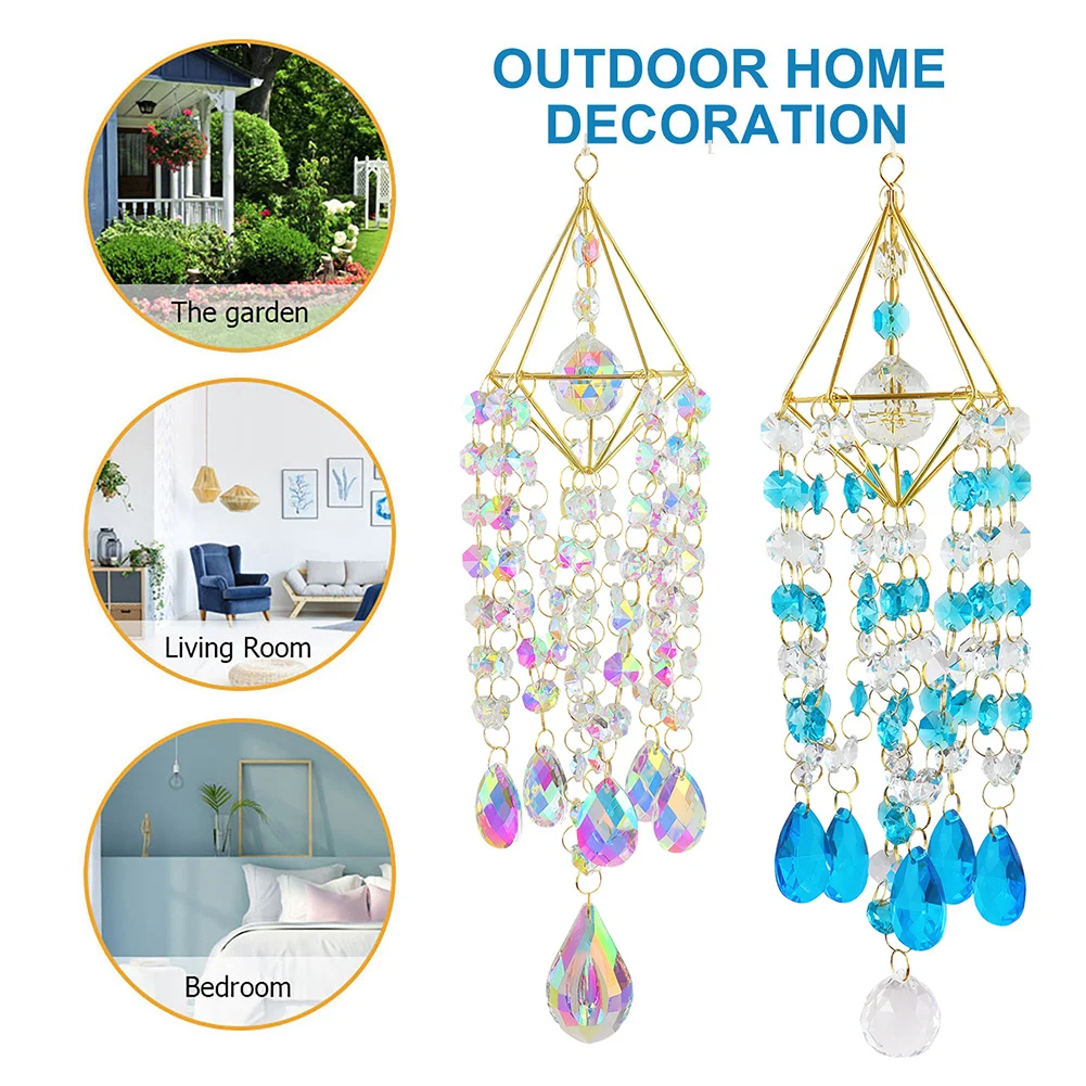 Suncatcher Crystal Pendant Window Ornament Crystal Wind Chimes Home Garden Decoration