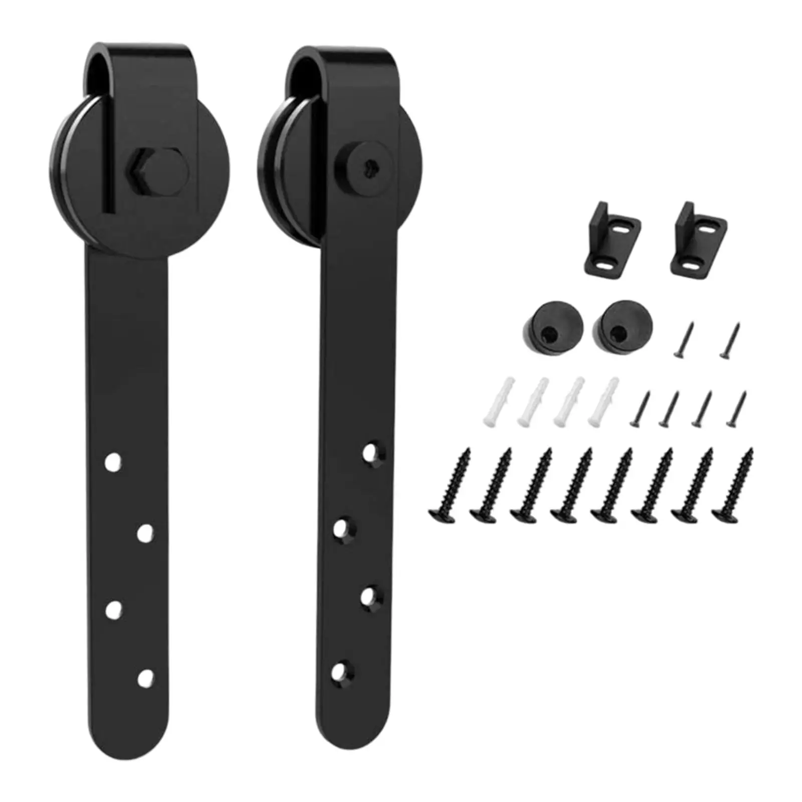 Sliding Barn Door Hardware Kit, Steel Slide Rail Cabinet Track for Terrace Door Sliding ,Easy Installation with track
