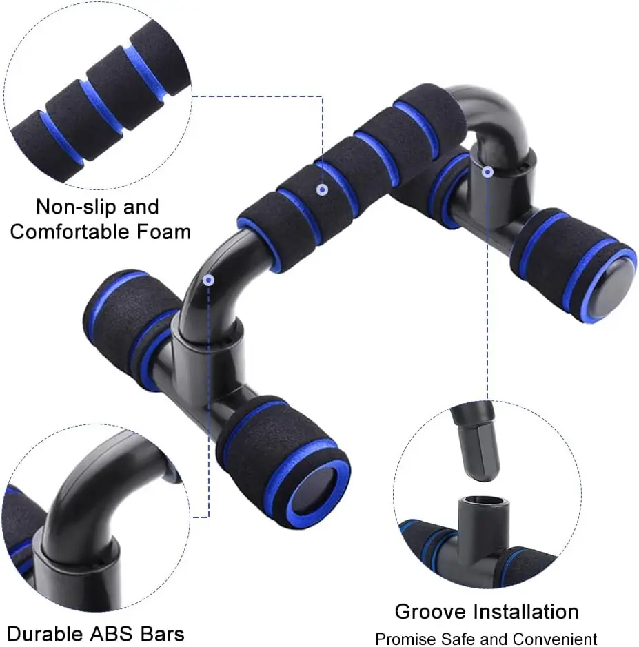 Push Up Board Enhanced Multi-function Foldable Push Up Bar with Resistance Bands Portable Strength Training Equipment