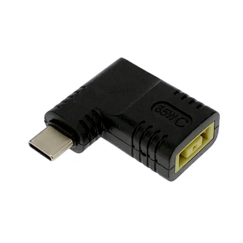 Laptop charger power cable power cord plug adapter ac adapter power plug connector 65W USB Type C PD Fast Charging Cable for Lenovo Laptop Charger Dc Square Plug to Type C PD Adapter Converter for MacBook POCO