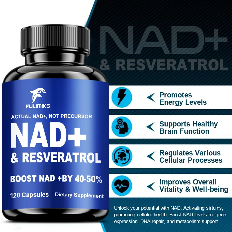 Nad Supplements Resveratrol Vitamin B3 Supports Cellular Health