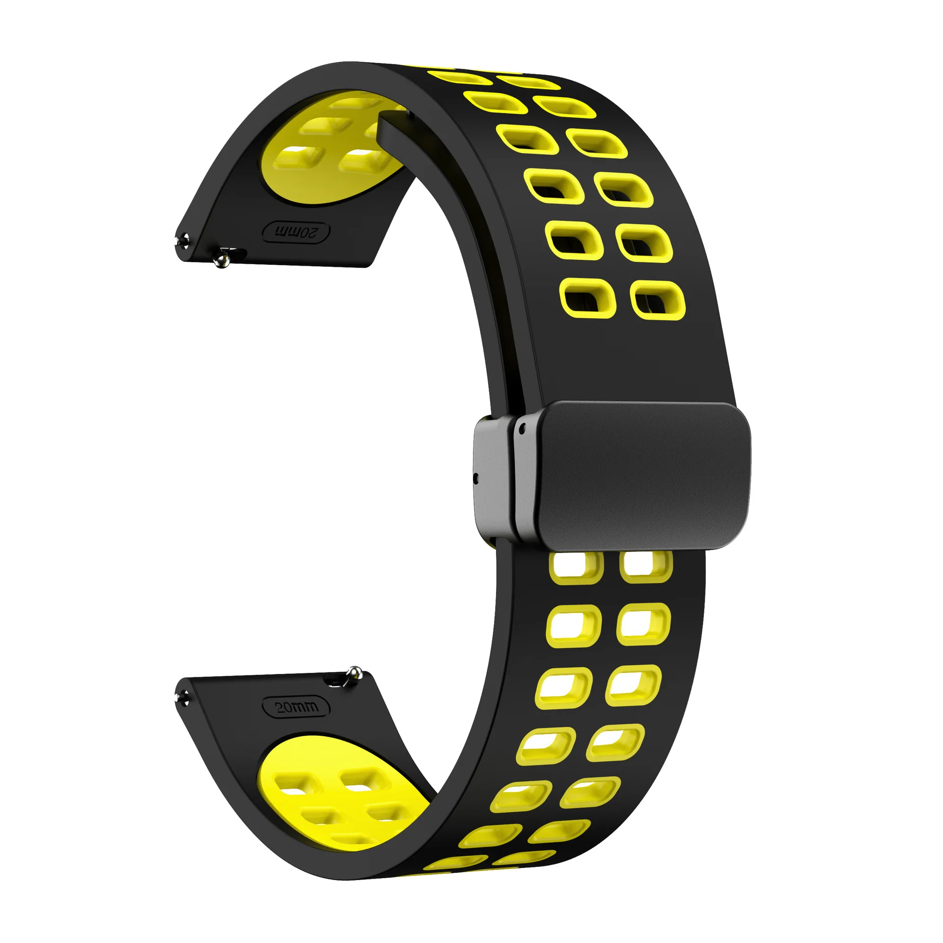 Magnetic Silicone Smartwatch Strap - Universal Fit, Multiple Sizes