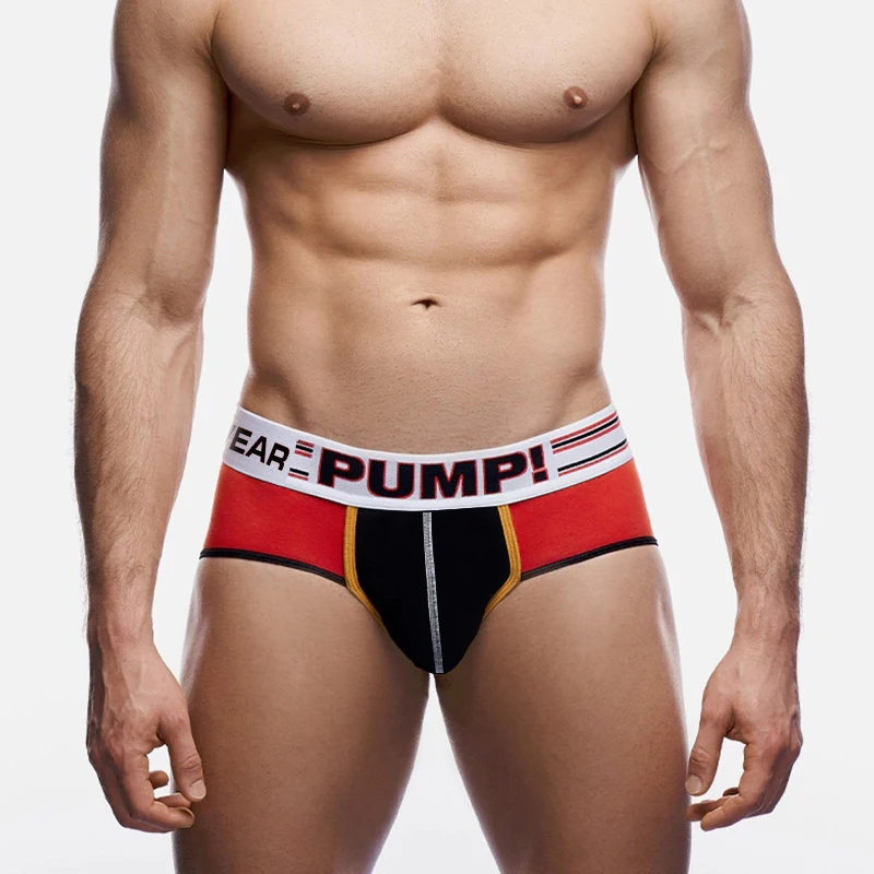 New explosive color combination low-waist men's underwear simple fashion youth triangle shorts