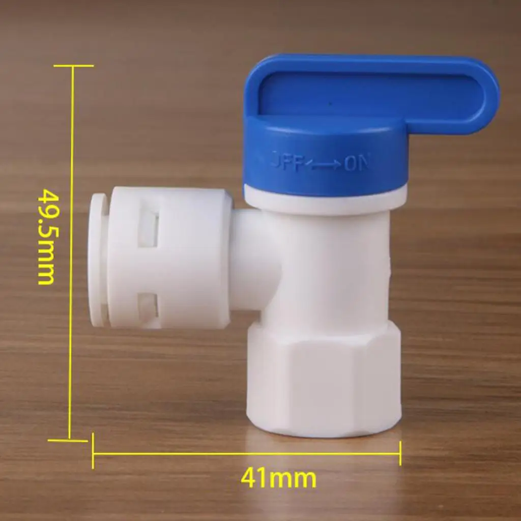 Premium Water Purifier RO Filter System Tank Ball Valve --- ID 1/4 inch to 3/8