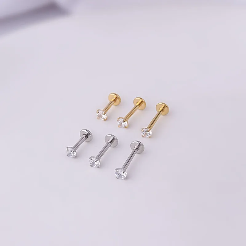 Stainless Steel Stud Earrings for Women 2pcs