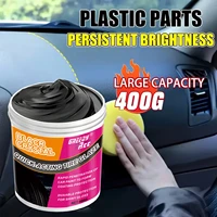 [Crème réparateur tout-en-un] Crème réparatrice tout-en-un pour plastique et caoutchouc – Restauration instantanée noire, dissolvant de rayures et anti-âge pour 3