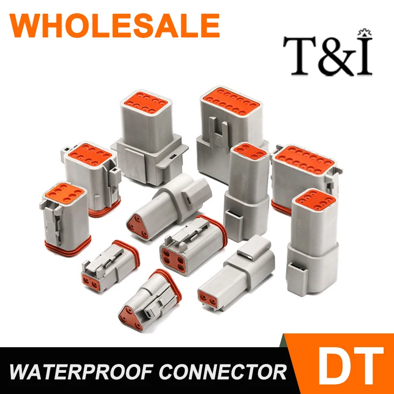1 Sets DT 2P/3P/4P/6P/8P 2216AWG Waterproof Electrical Wire Deutsch