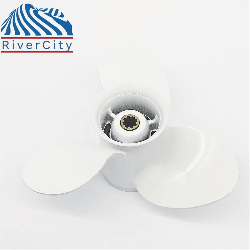 Outboard Propeller Yamaha 9.9hp 15hp 20hp 11 3/4x7 Boat Aluminum Alloy Screw 3 Blade 8 Spline Marine Engine
