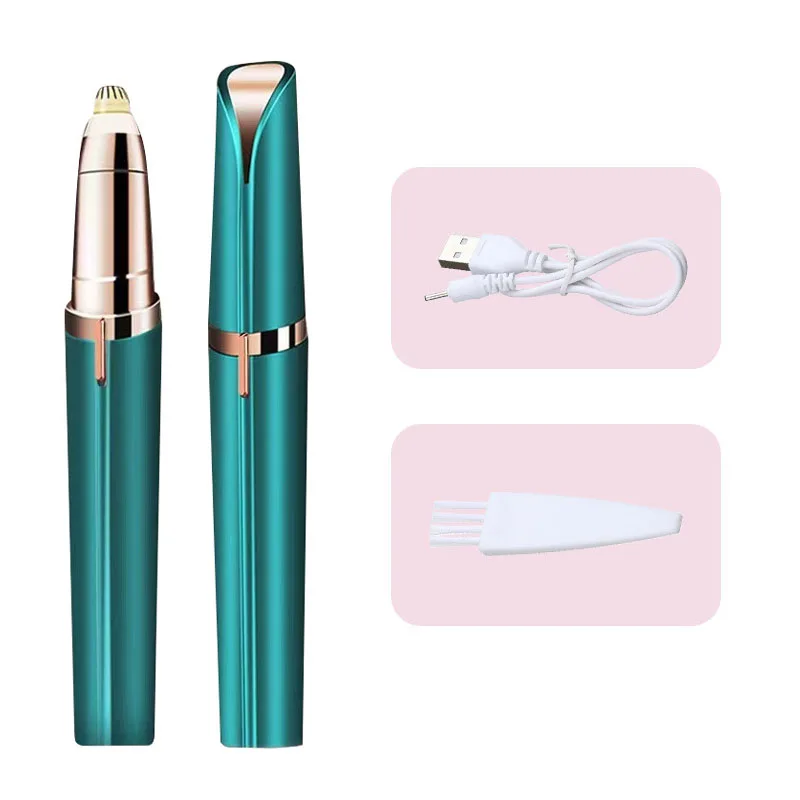 

Mini Electric Eyebrow Trimmer Security Hair Removal Eye Brow Epilator Shaper Shaver Painless Razor Facial Hair Remover for Women