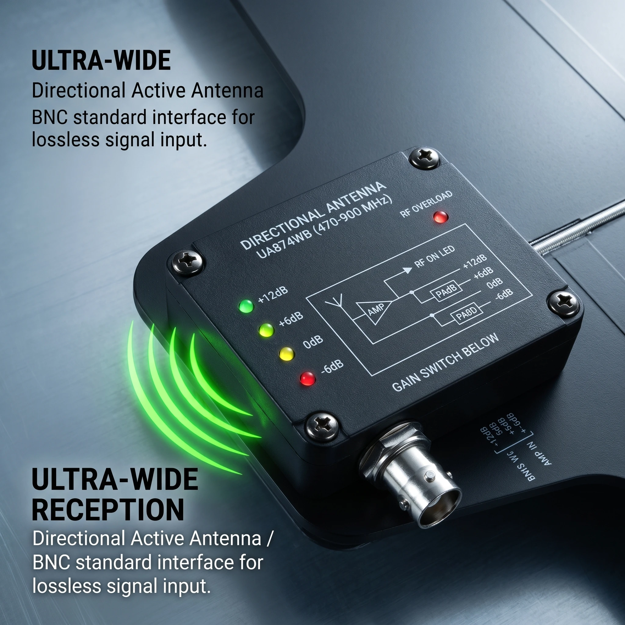 폴킷슨 AT-16pro 470-950MHz 안테나 분배 시스템 무선 마이크 앰프 분배기 무손실 신호 전송 스테이지 라이브용