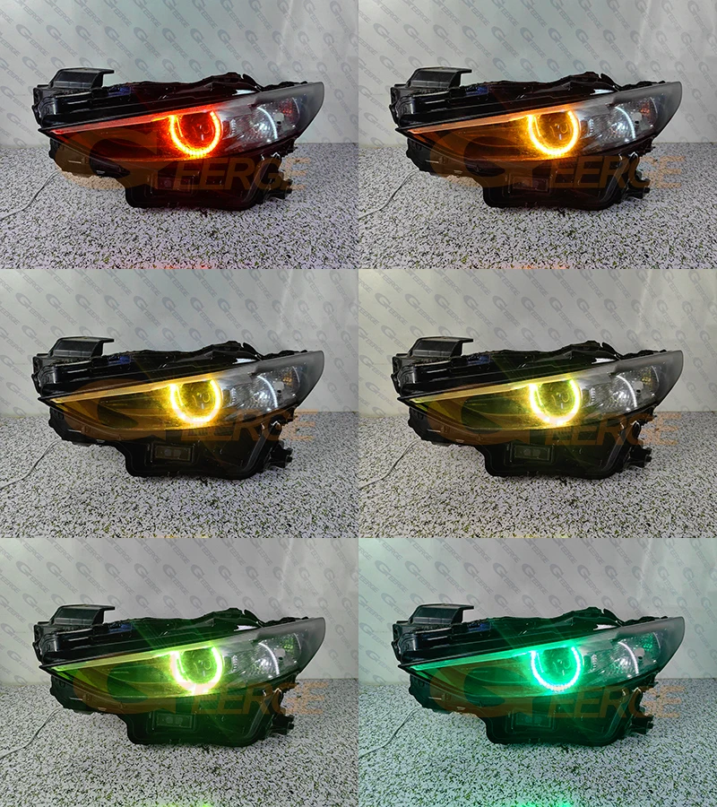 For Mazda 3 Mazda3 Axela BP Multi Color RGB LED Angel Eyes