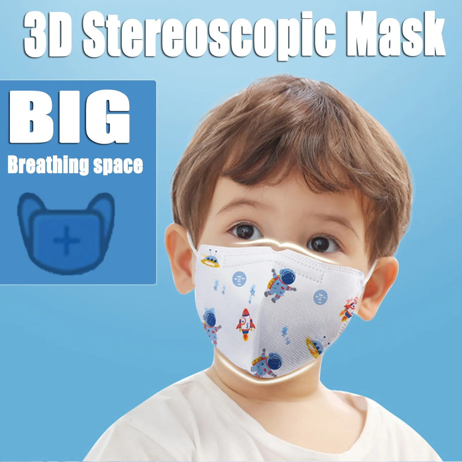 Kids Children's Baby Mask Disposable Face Mask Cartoon 4Ply Ear Loop face mask disposable face mask