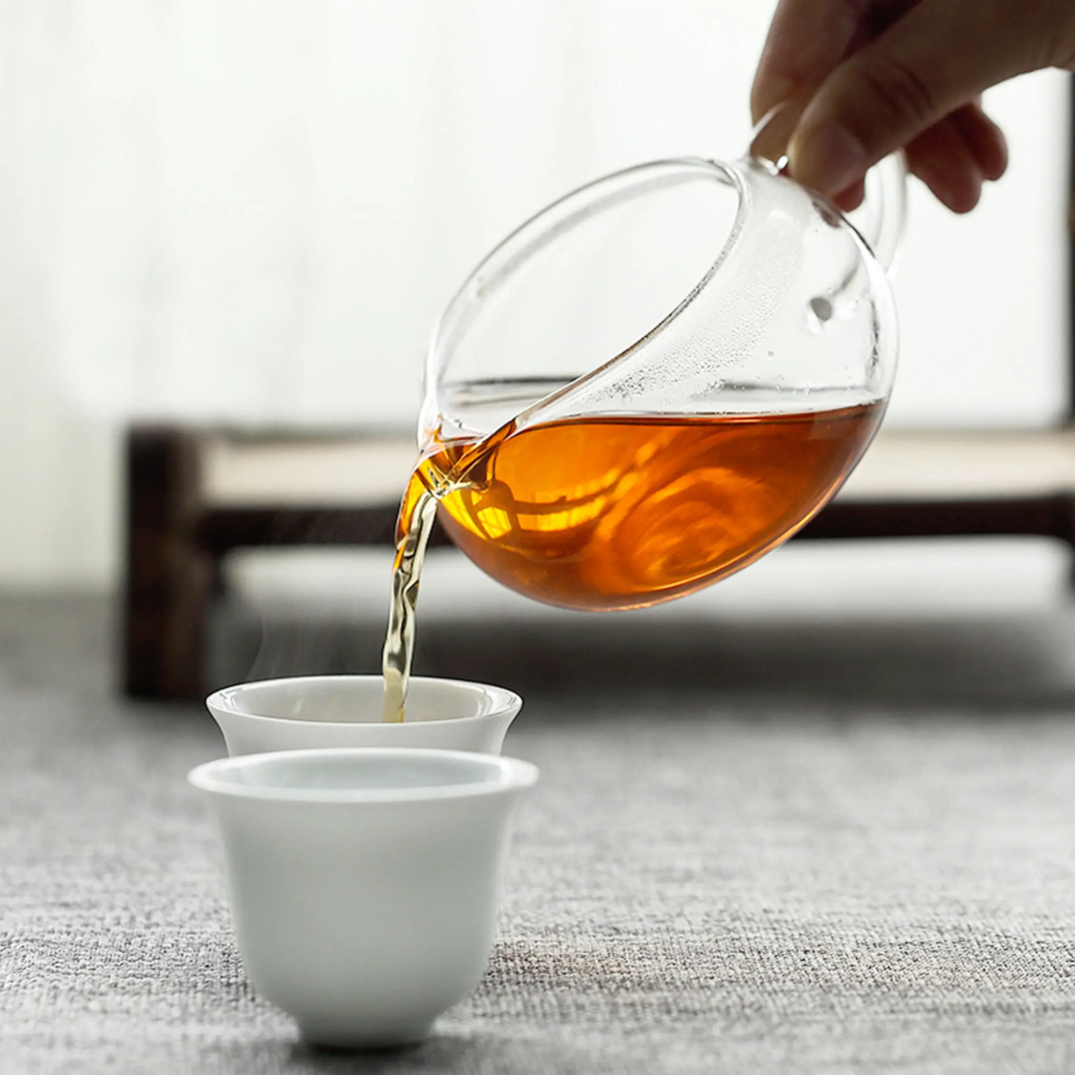 Glass Pitcher Kinds of Heat Resistant Clear Glass Tea Serving Pitcher Chinese Gong fu Cha Hai