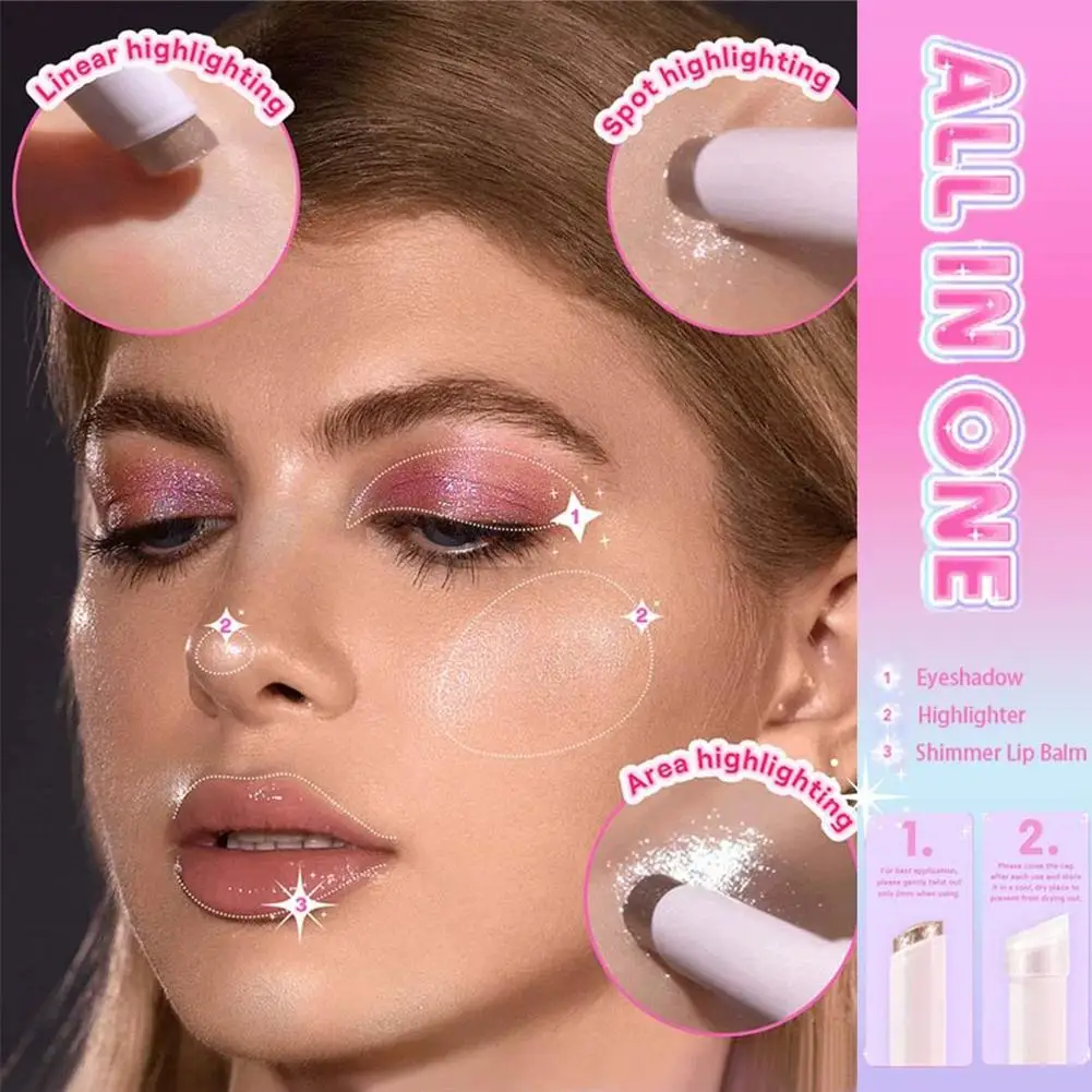 Eyeshadow Stick Blendable Jelly Shimmer Sparkle Crystal Glaze