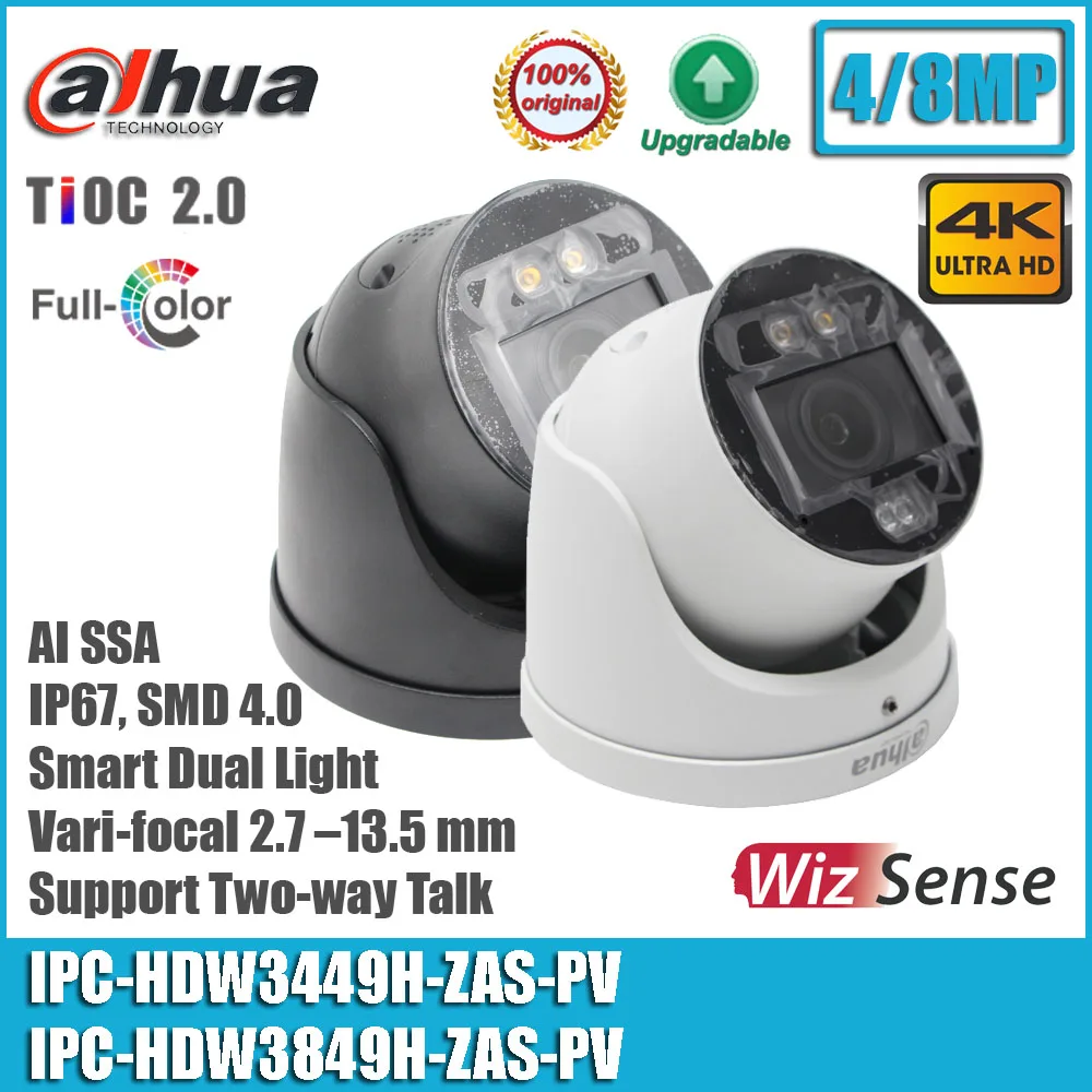 Dahua IPC HDW3849H ZAS PV S5 Telecamera Eyeball IP AI WizSense TiOC 2 8mp 2 7 135mm Smart Dual Light Smd 40 Acupick Dahua - Foto 11