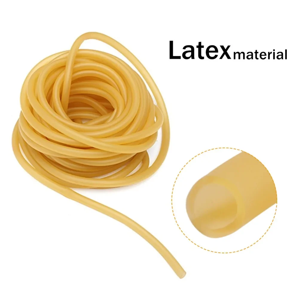 6mm X 9mm Latex Rubber Tube Surgical Medical Tube Hose Natural Slingshot for Hunting Slingshot Fitness Yoga Bow Accessories