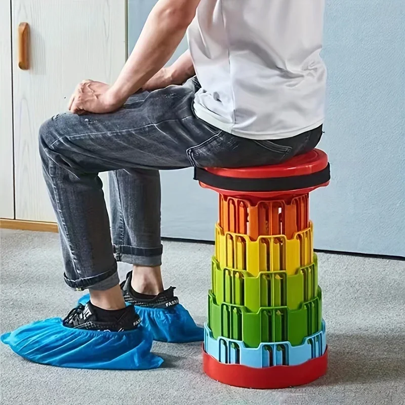 AdventureMate Ultra-Portable Folding Stool-Durable & Comfortable for Camping, Beach, Fishing Quick Setup, Space-Saving Design
