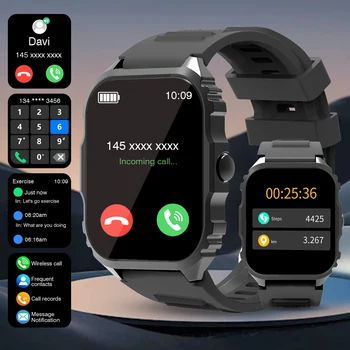 2025 Smart Watch, Answer, Make, Call, Message Preview, Sport Modes, DIY, Dial, Weather Forecast, compatible with Android and iOS 1