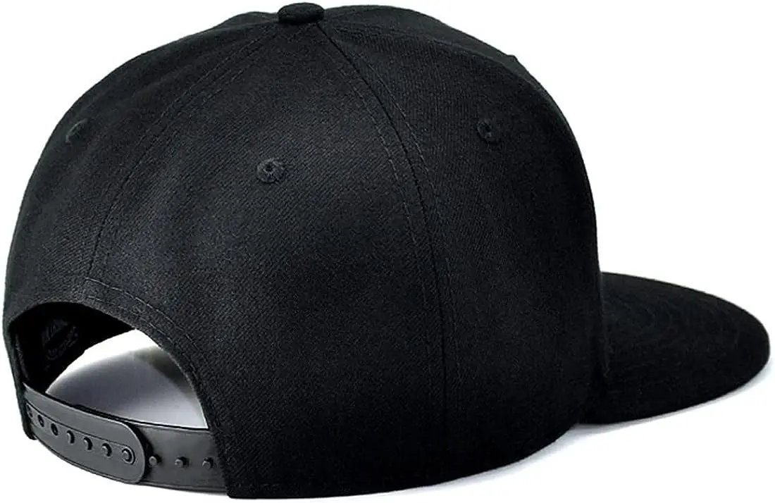Skull Rose Hat Flat Bill Hats for Men Skeleton Hand Mens Snapback Hats  Black