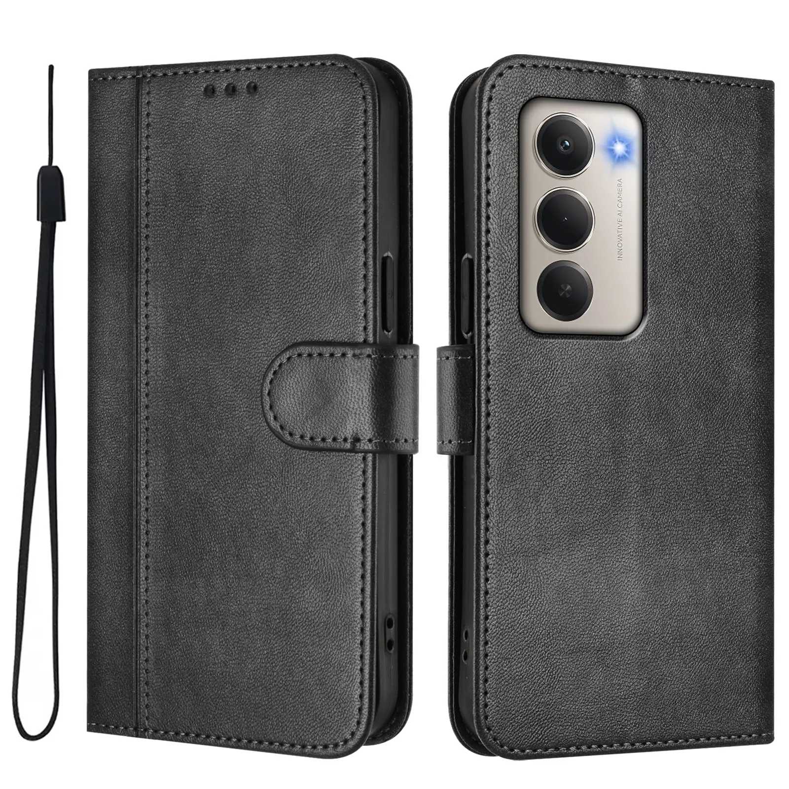 Luxury Vintage Magnetic Flip Leather Wallet Case with Card Slots