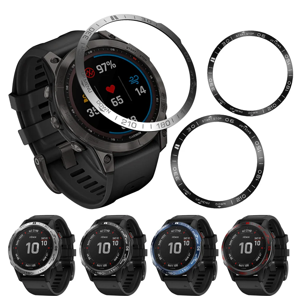 Premium Metal Bezel Ring Time Frame Glass Protective Case
