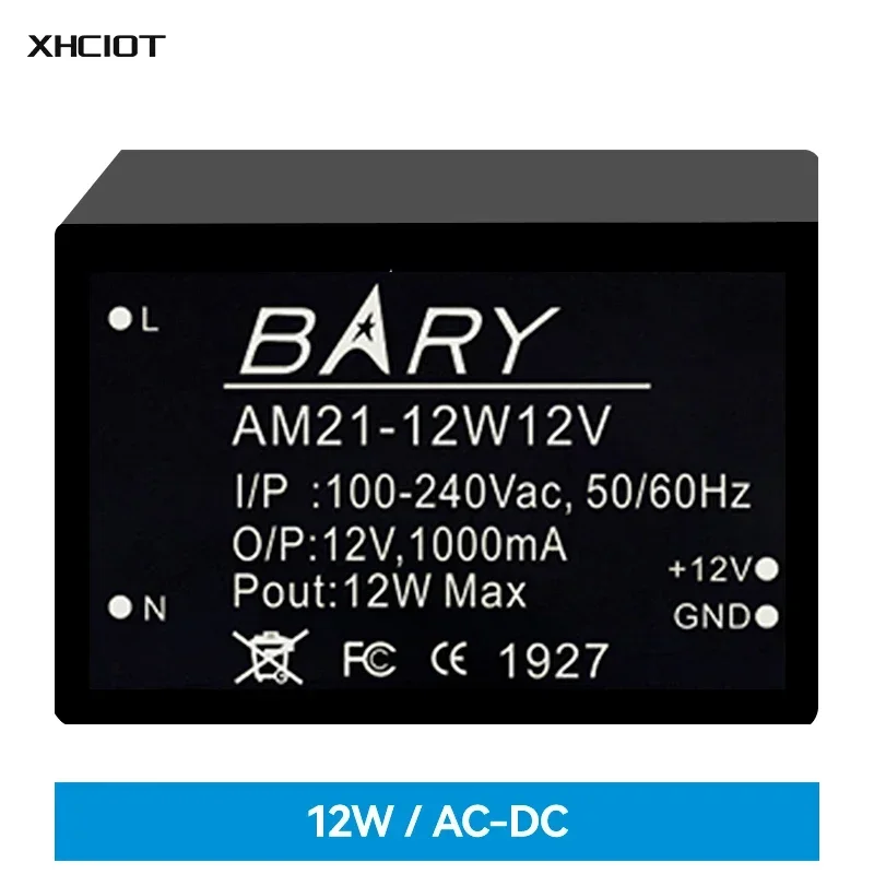 ac dc switching power supply 100v 250v to 5v am21 5w05v cdsenet 5w 1000ma step down voltage module ac isolation stabilized 12W AC-DC Buck Switching Power Supply Module 100-240V To 12V 12W 1A DIP AM21-12W12V For LED Lamp Security Alarm MCU XHCIOT