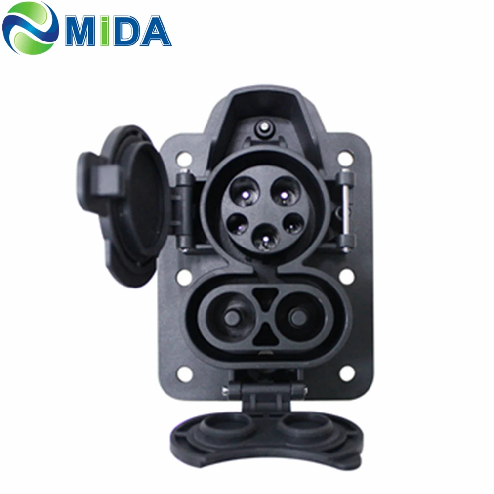 소켓 150A DC 충전기, DC 1000V 커넥터, 입구 DC CCS 콤보 1 EV 소켓