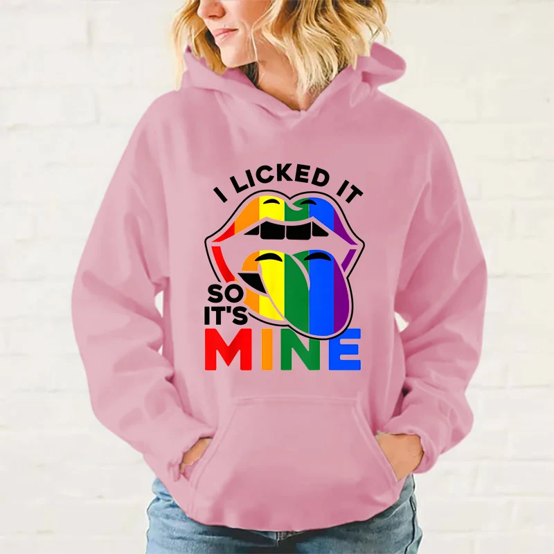 thumbnail image 1 of Nueva sudadera con capucha con estampado Lgbt I Licked It So It'S Mine para mujer y hombre, sudadera de manga larga informal, sudadera Harajuku, 1 of 5