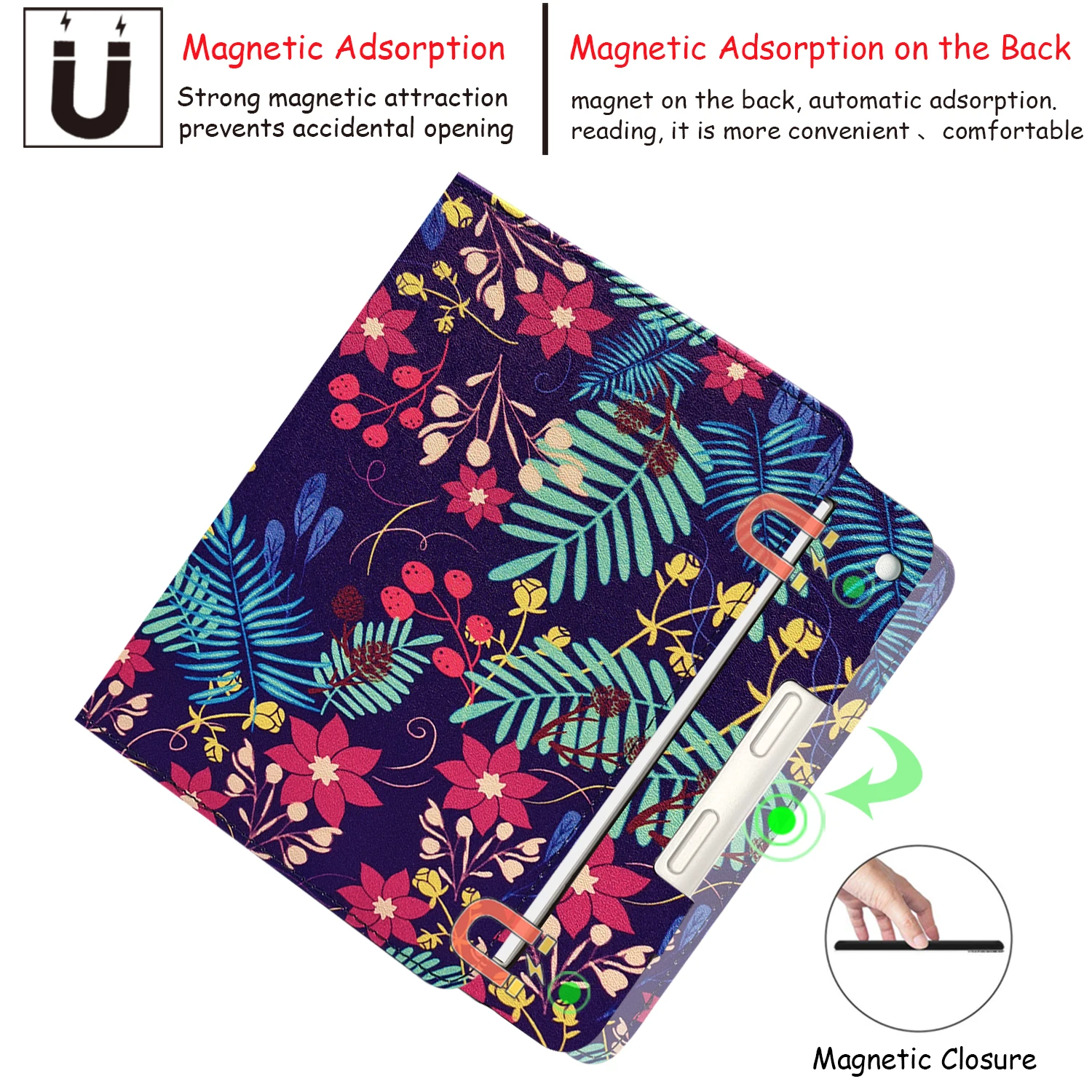 Suporte Case para Kobo Libra Capa de Sono Capa de Couro do Plutônio com Alça de Mão Dupla Sono Automático & Wake para Kobo Libra 2023 Case - Imagem 6