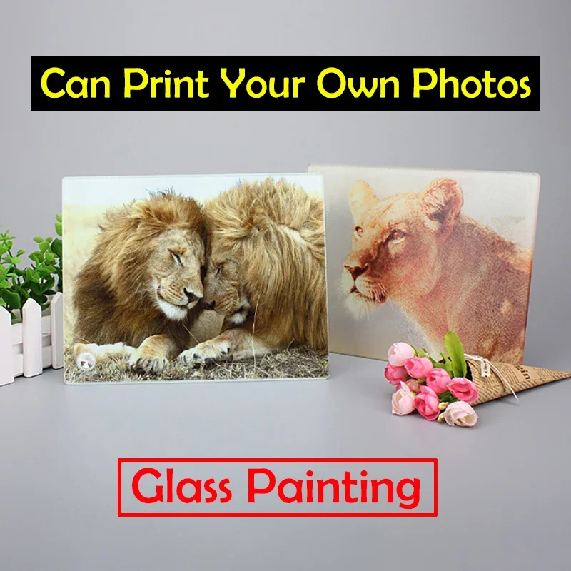 

Картина на стекле 23 х18 см, с возможностью напечатать ваши фотографии, уникальный подарок, индивидуальное фото, семейный рисунок, художественное оформление BL-16