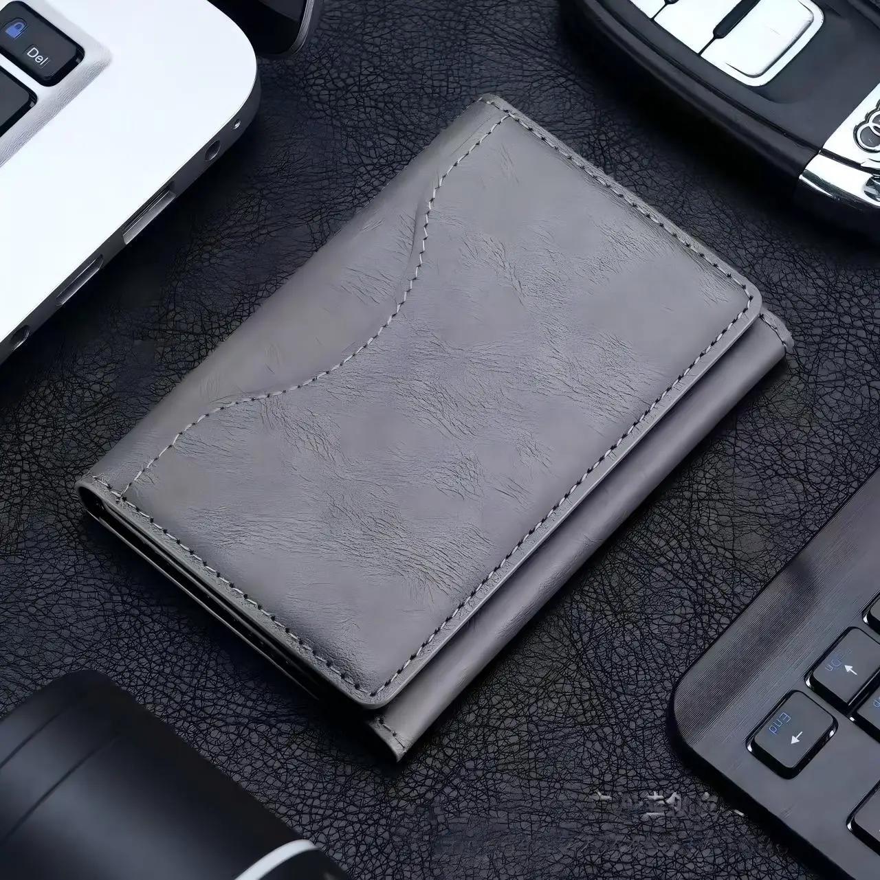 MagSafe Magnetic PU Leather Card Holder Wallet with Multi Card Slots