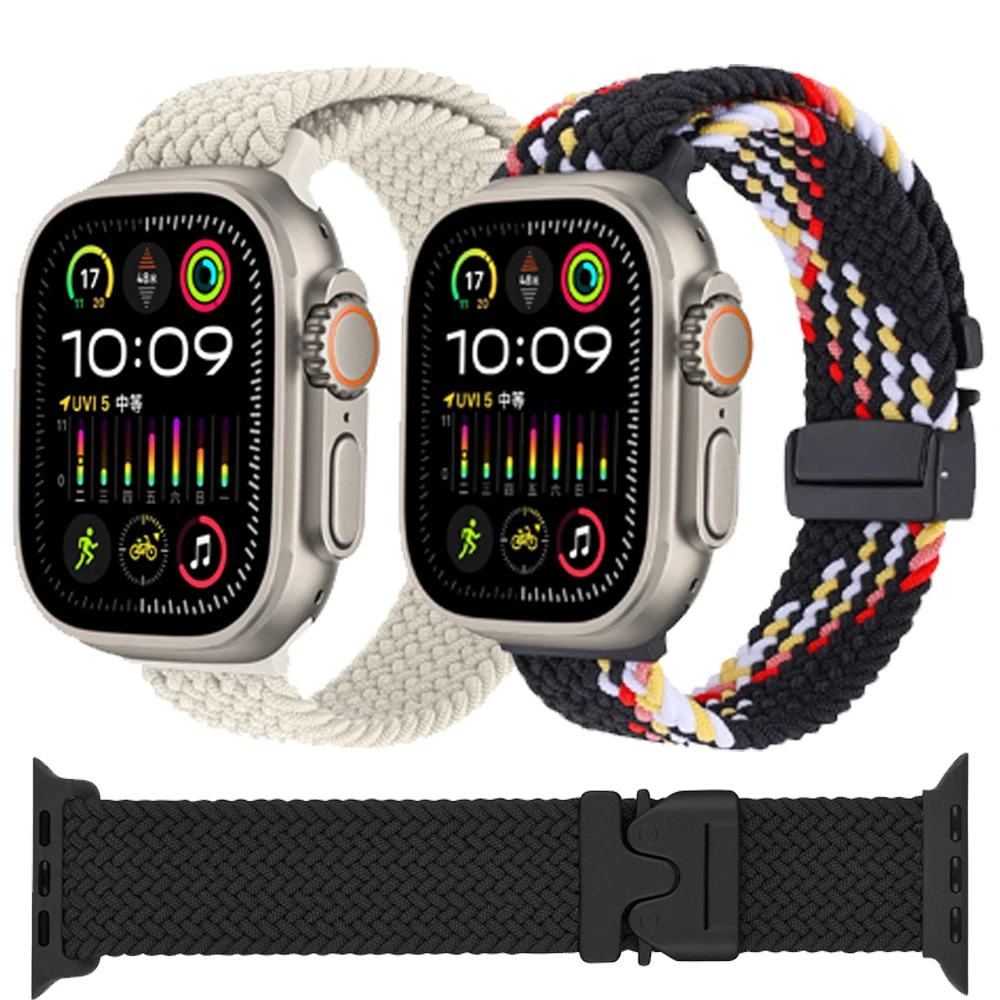 Nylon Braided Strap with Parachute Metal Buckle