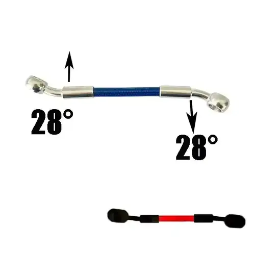 Universal Motorcycle Stainless Steel Braided Brake Hose AN3 Reinforced Front Rear Hydraulic Scooter Brake Clutch Pipe M10 Banjo - Image 14