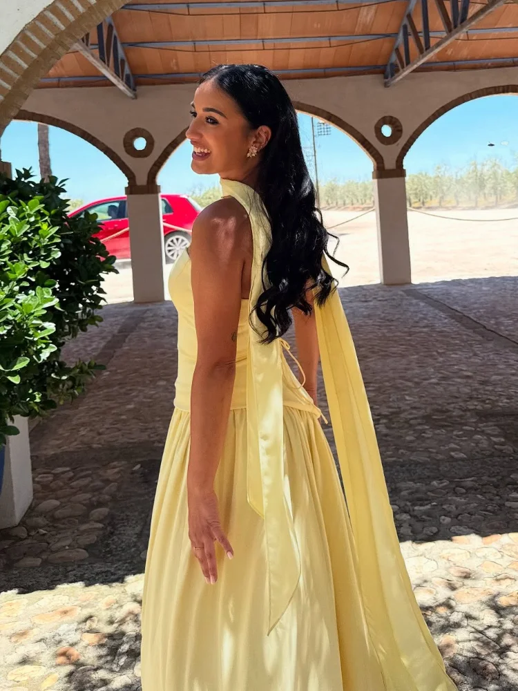 فساتين طويلة مرقعة شبكية عالية الانقسام للنساء بدو...