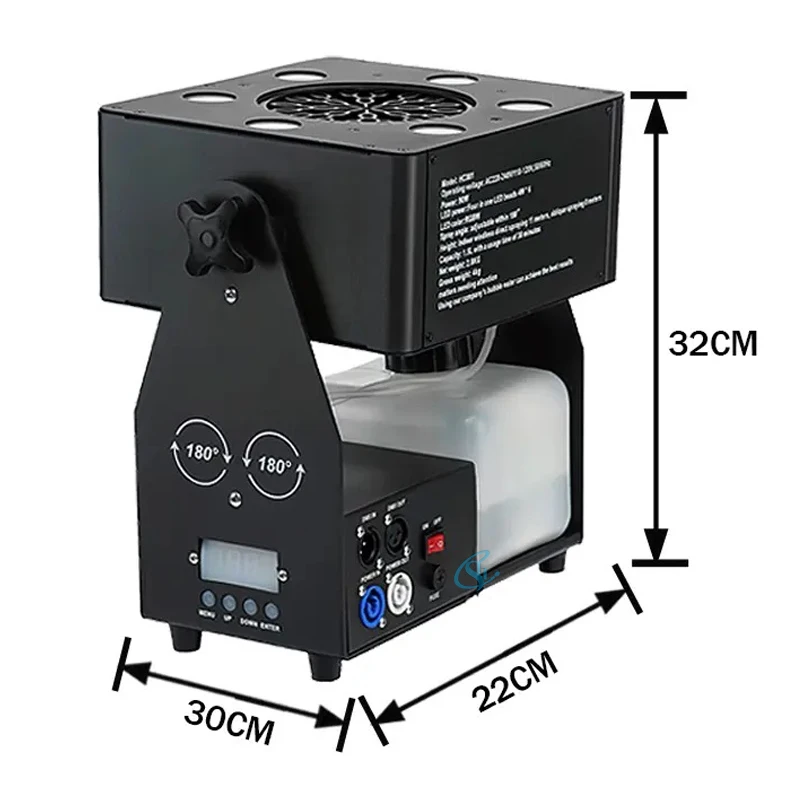 Mini LED 6x4W RGBW Bubble Machine Concert Party Stage Machine  Bubble Machine DM